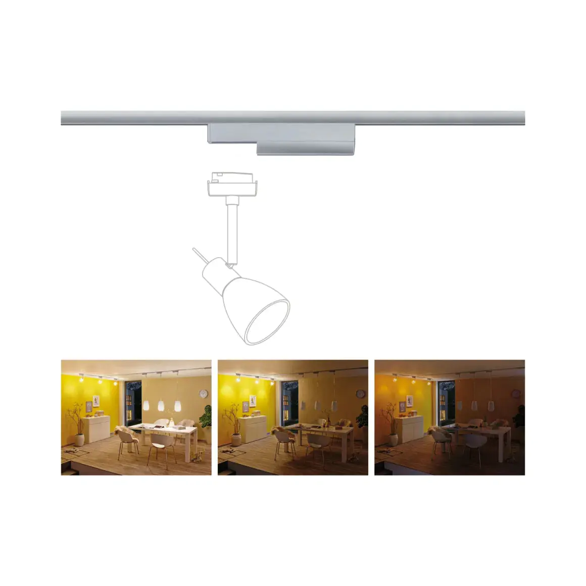 Paulmann U-Rail ZigBee Adapter Single Adapter II, 20W, chrom matt