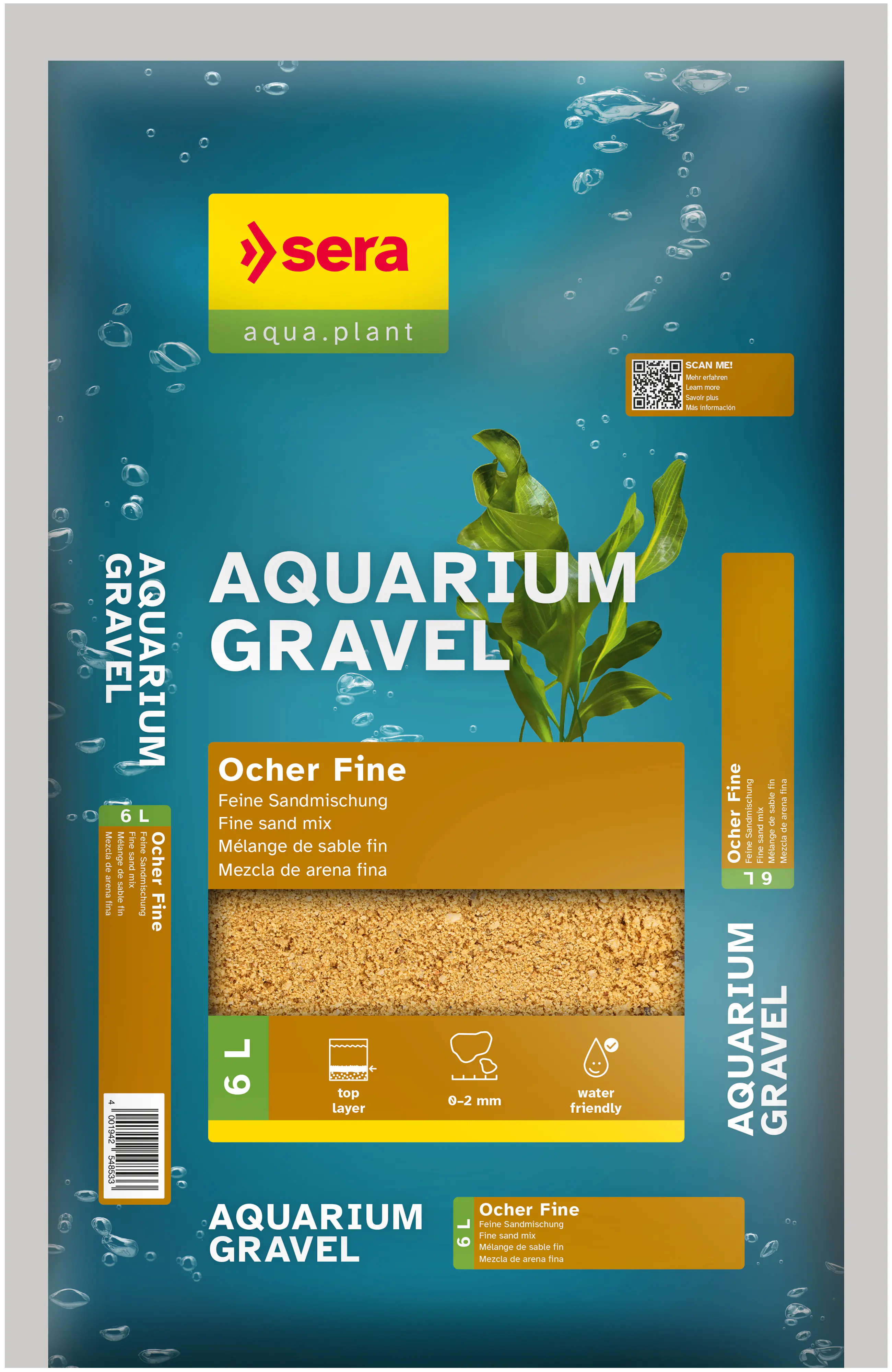 Sera Aquariumkies Ocher Fine ocker 6 L