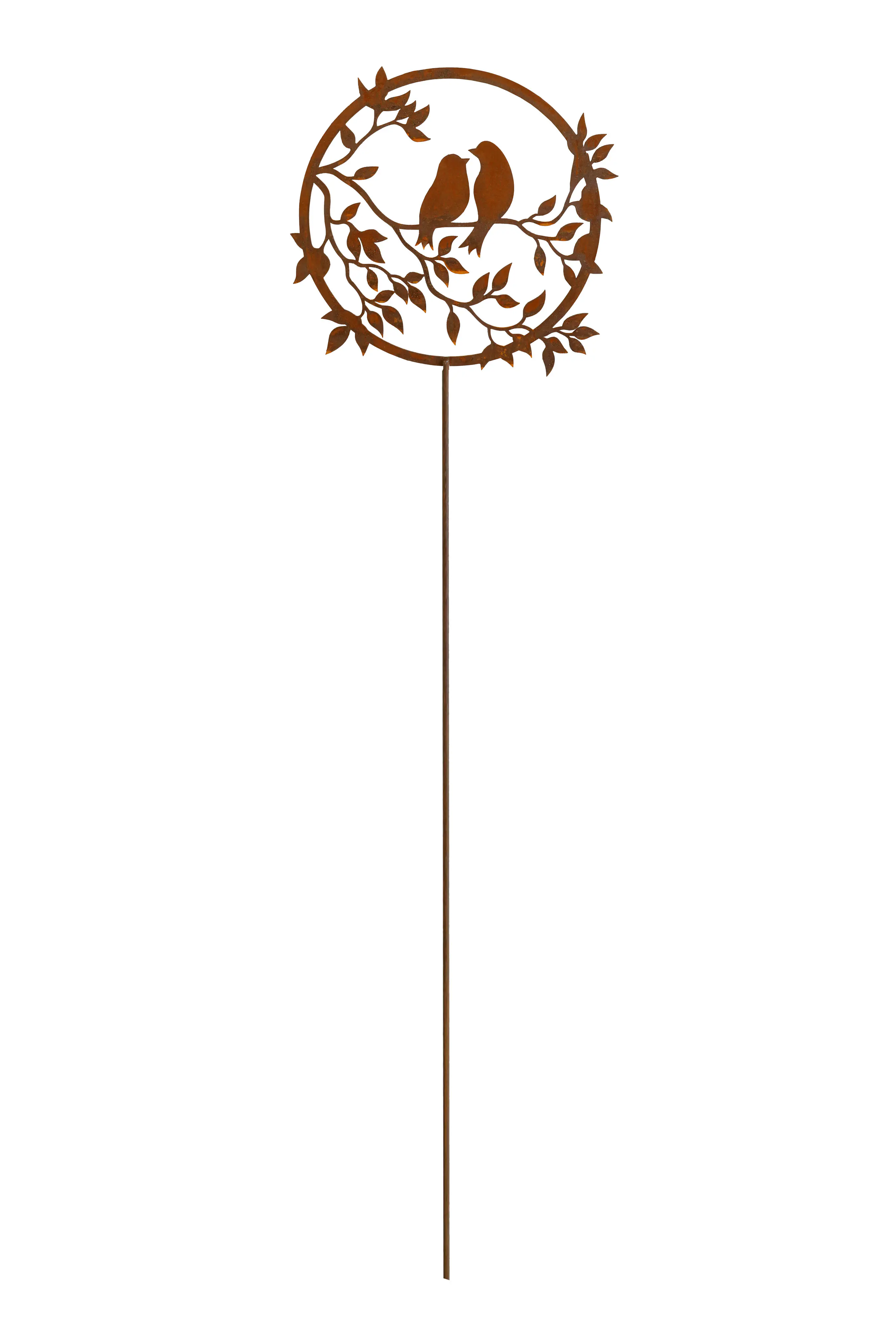 Badeko Gartenstecker Vogel Elise 130 x 30 cm rostbraun
