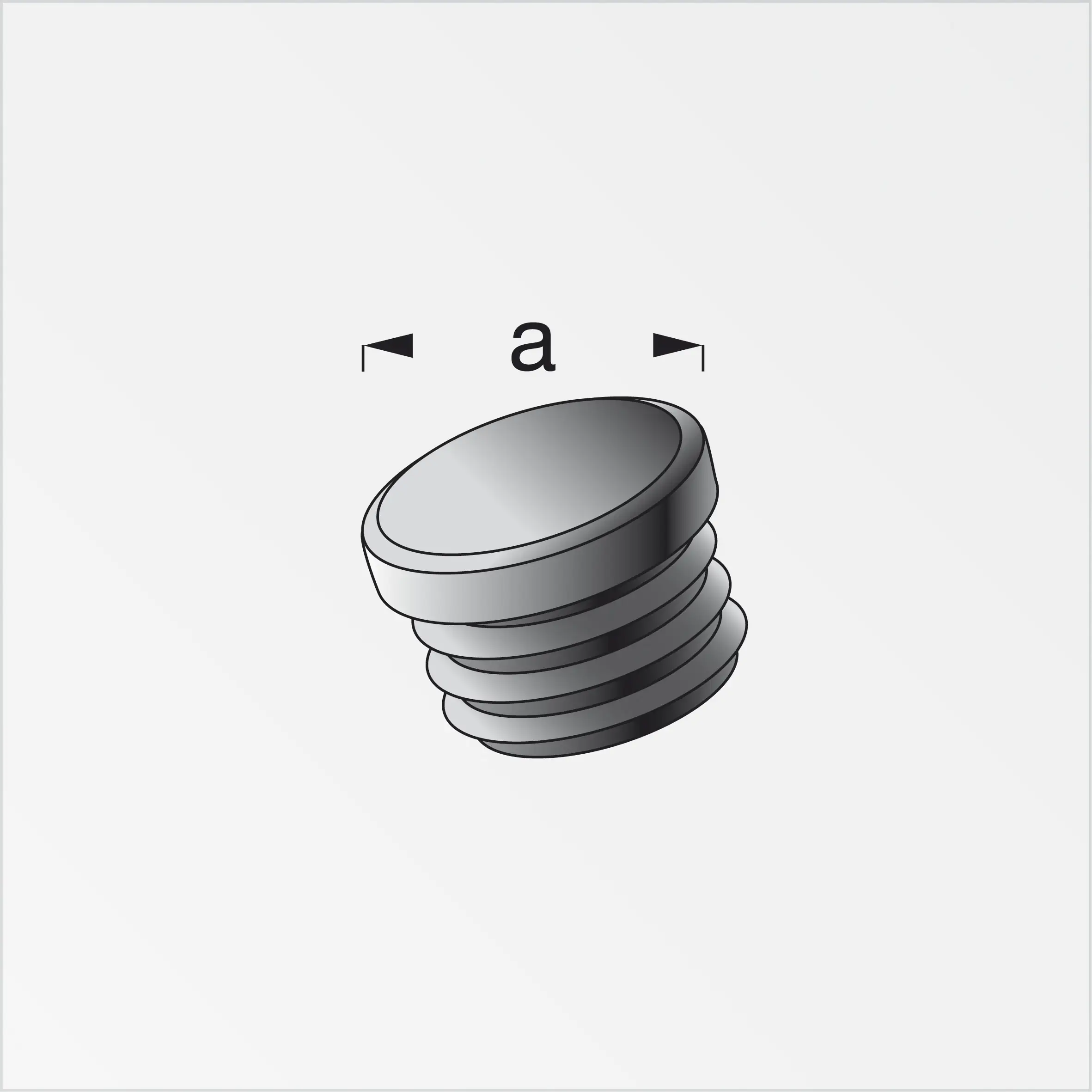 alfer Lamellenstopfen, rund 11.5 mm 11.5 mm PVC (Kunststoff) glatt schwarz