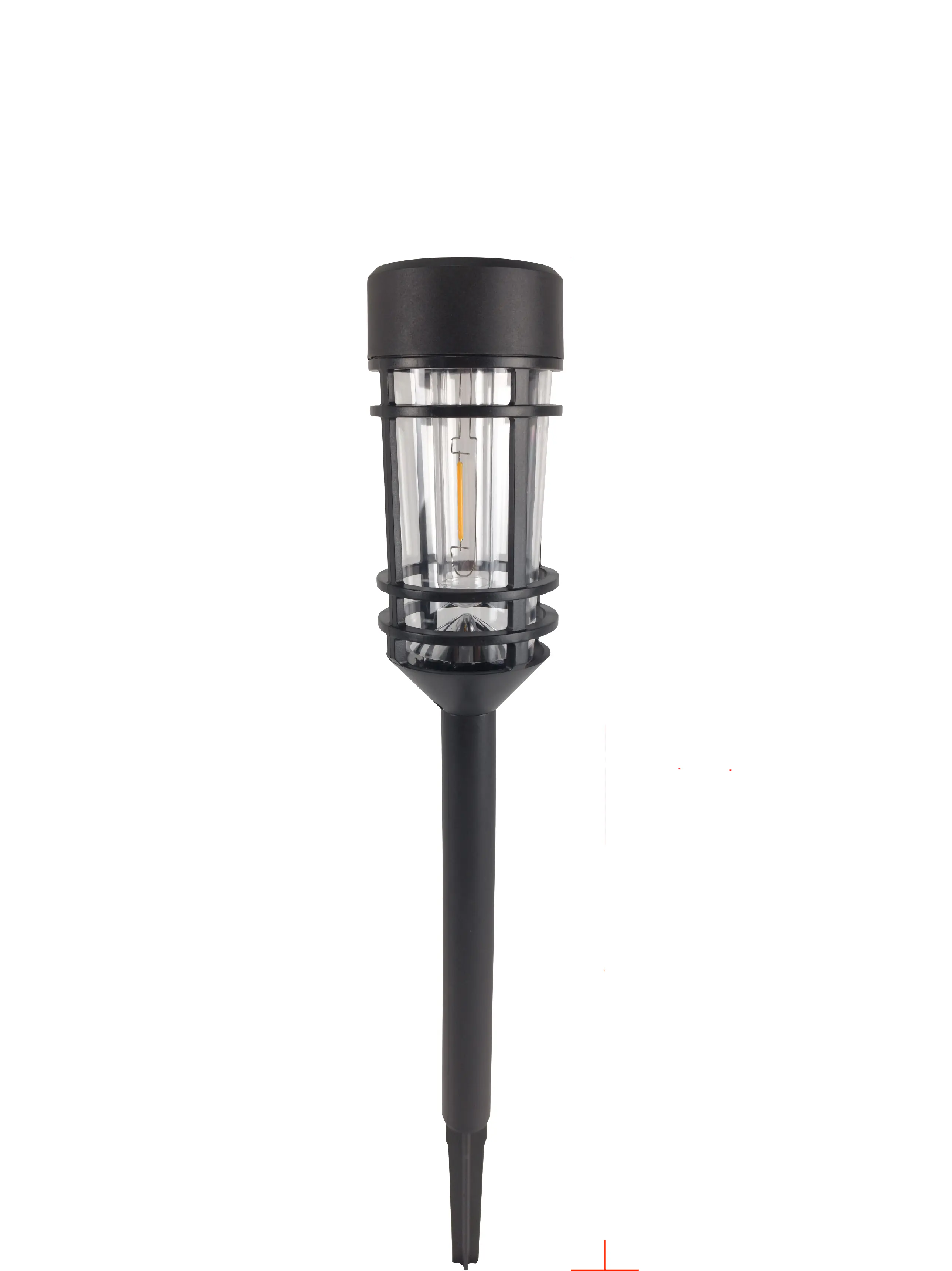 Dapo LED Solarleuchte Fackel mit Erdspieß warmweiß