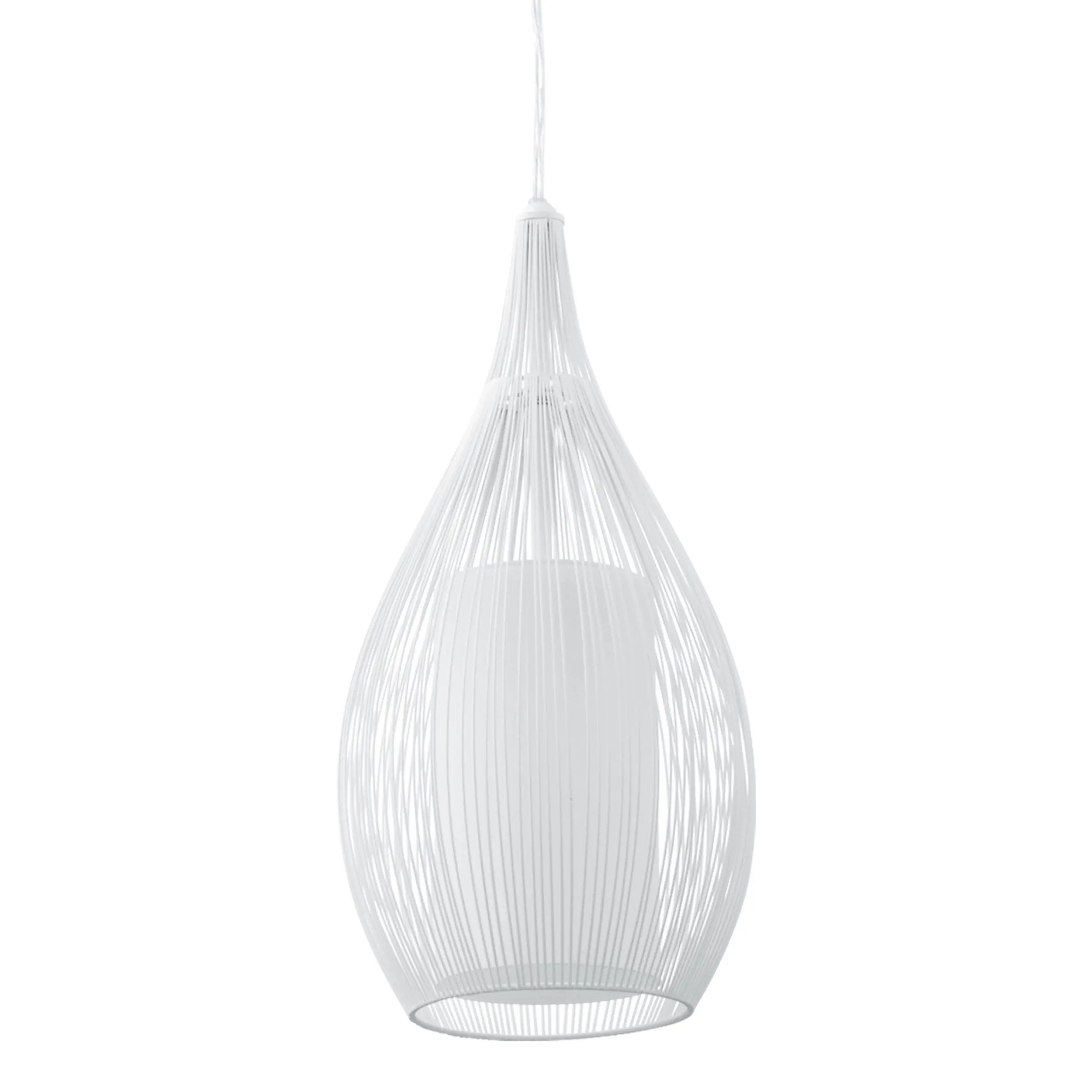 Eglo Pendelleuchte Razoni E27 Ø 19cm weiß