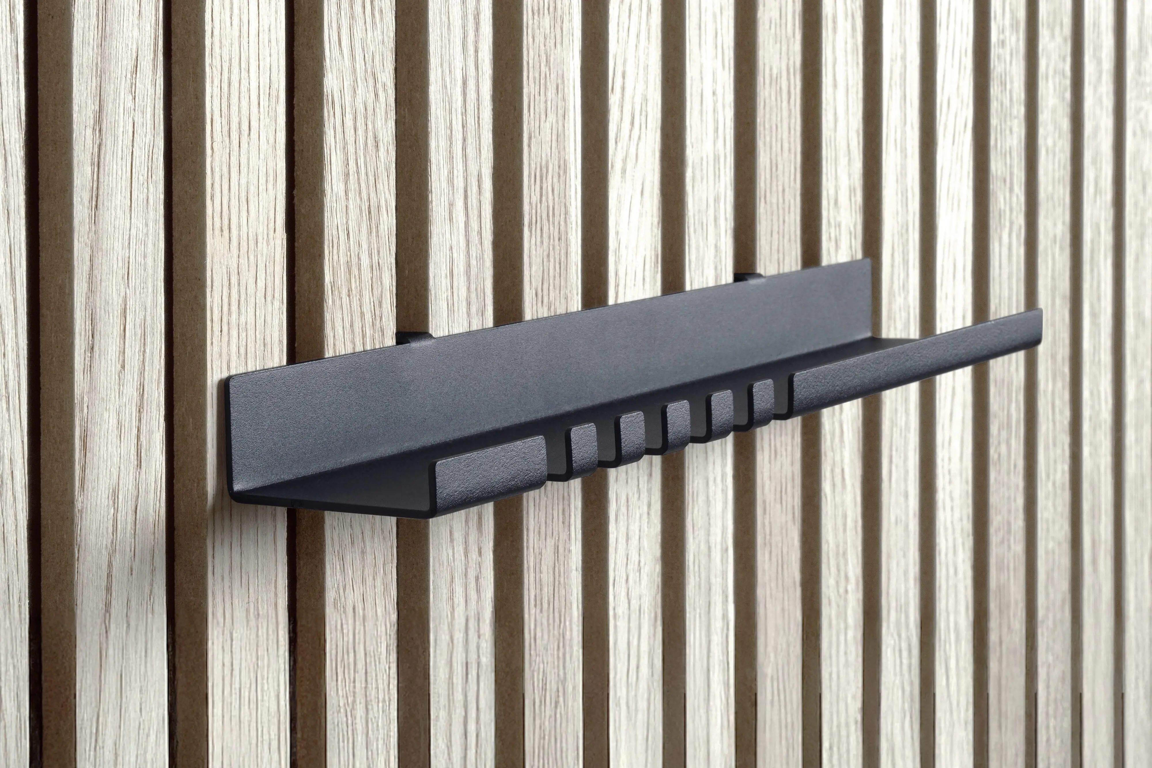 Dolle Schlüsselablage für Akustikpaneele 30 x 6 x 4,4 cm schwarz