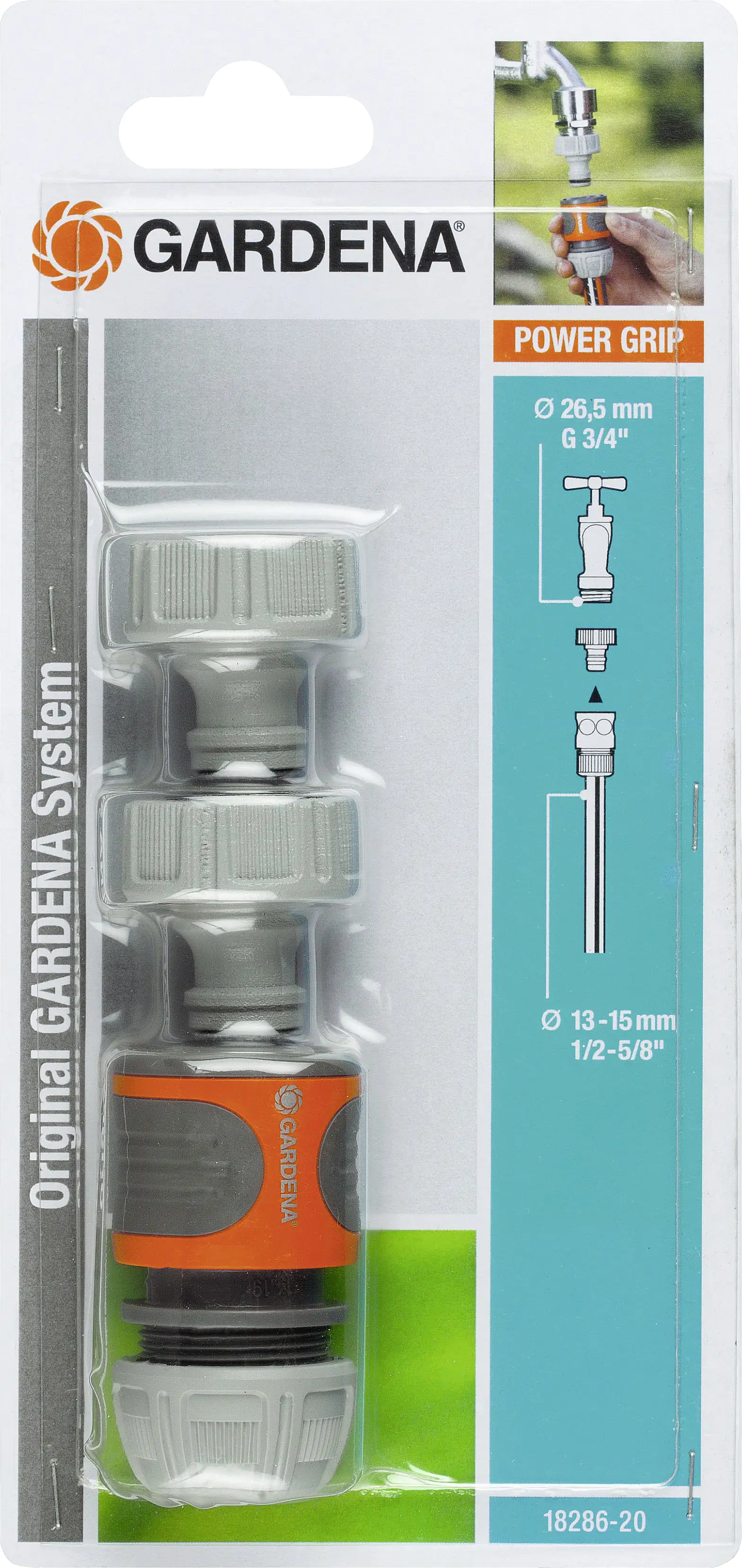 Gardena Anschluss-Satz 26,5 mm (3/4")