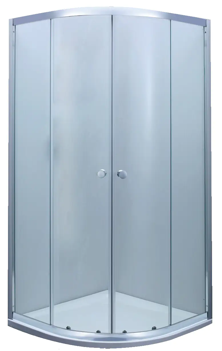 Primaster Runddusche Easy-5 Schiebetür 80 x 80 cm Klarglas chrom