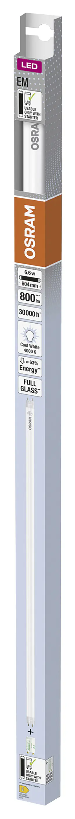 Osram LED Röhre 60 cm G13 6,6 W neutralweiß
