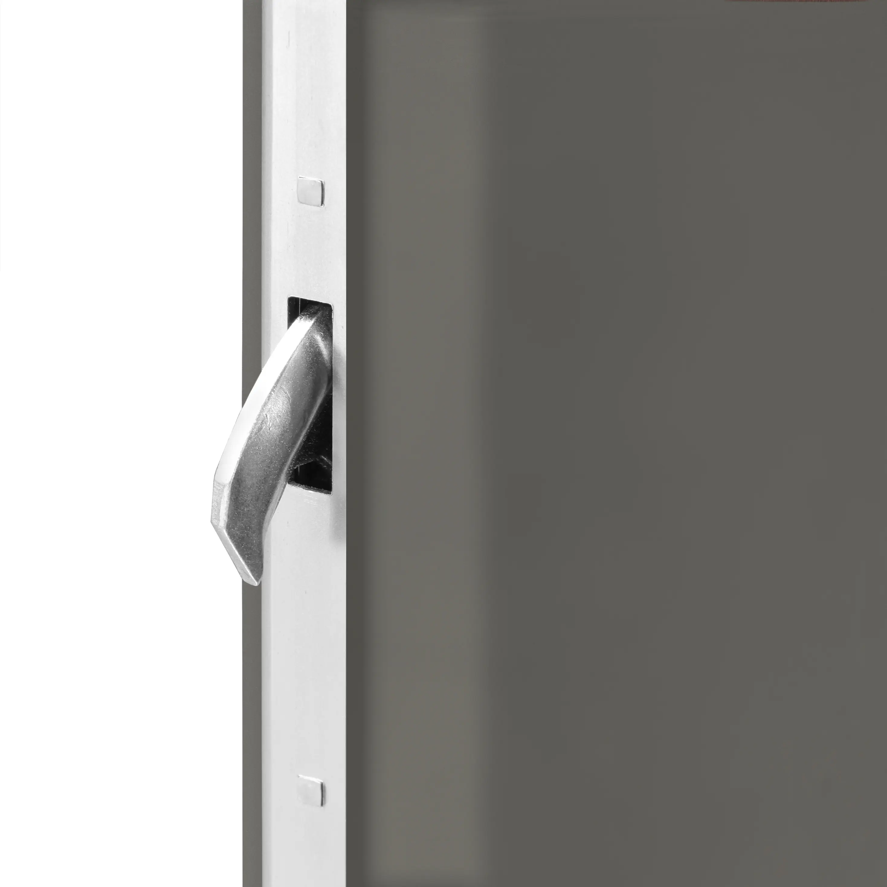 Splendoor Haustür Passivedoor Premium B37 RC2 Aluminium/Stahl quarzgrau/weiß BlackDesign DIN links 98 x 208 cm  