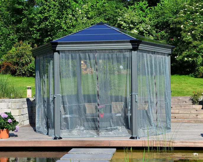Canopia Pavillon Roma Moskitonetz 225x235 cm, grau