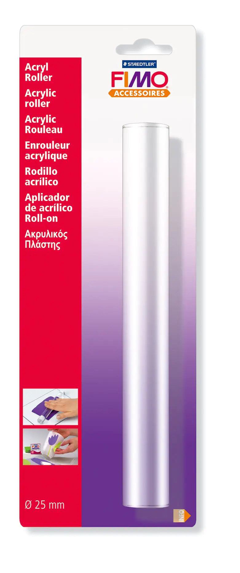 STAEDTLER FIMO Acryl Roller Ø 25mm, 20 cm lang