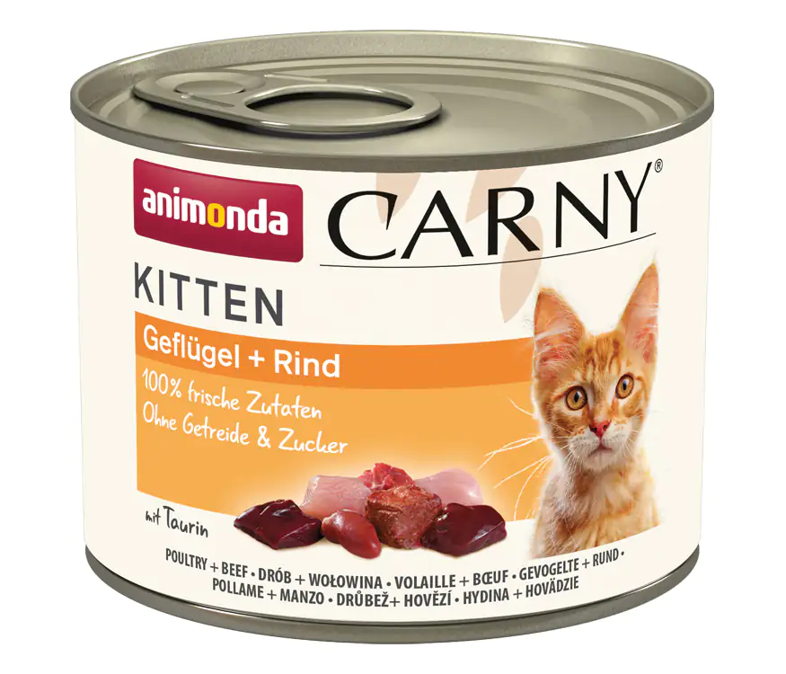 Animonda Carny Kitten Katzennassfutter getreidefrei 200 g Geflügel & Rind