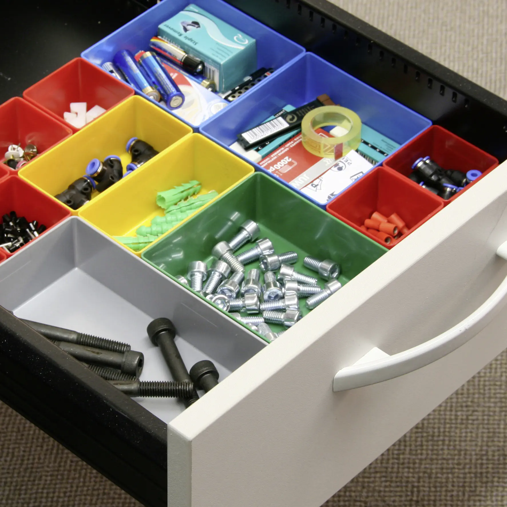 Allit Einsatzbox Größe 1 PS EuroPlus Insert 45/1 rot für EuroPlus Flex