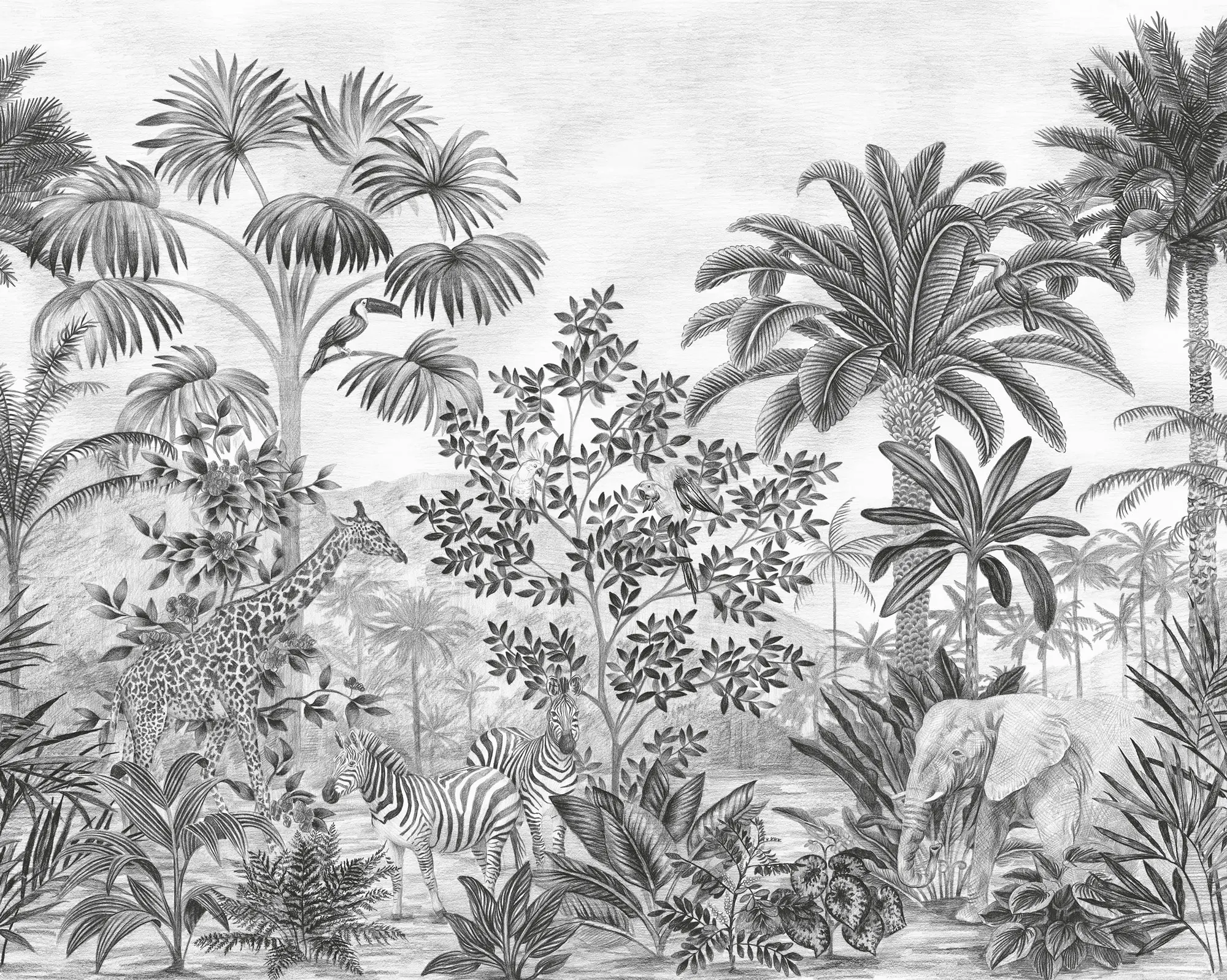 Komar Vlies Fototapete Jungle Evolution 350 x 280 cm 