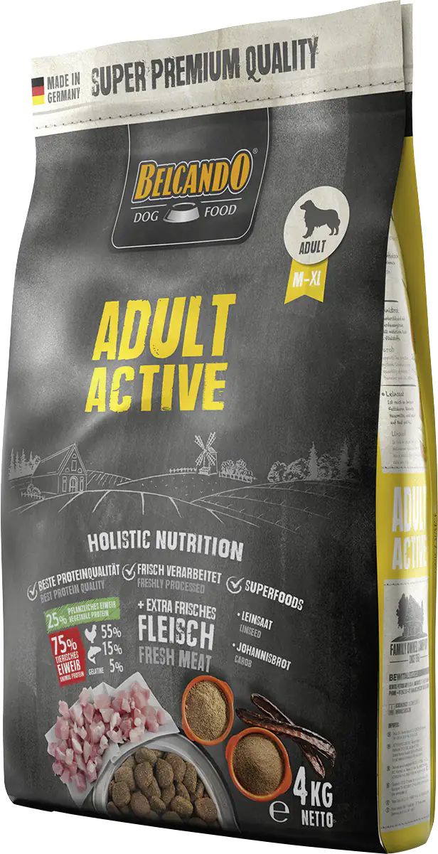 Belcando Hundetrockenfutter Adult Active 4 kg Geflügel 