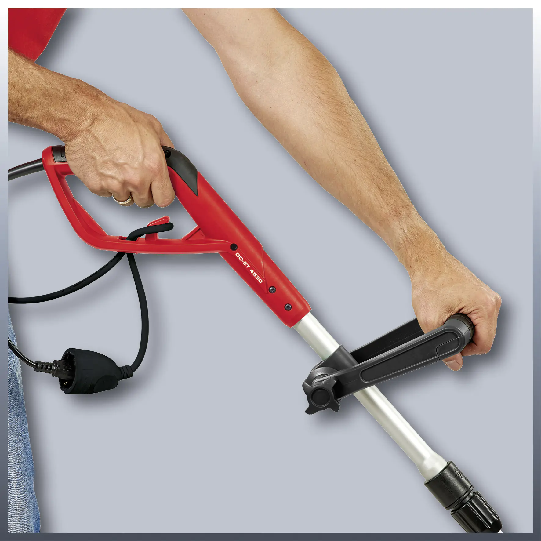 Einhell Elektro-Rasentrimmer GC-ET 4530 30 cm Schnittkreis mit 3 Spulen