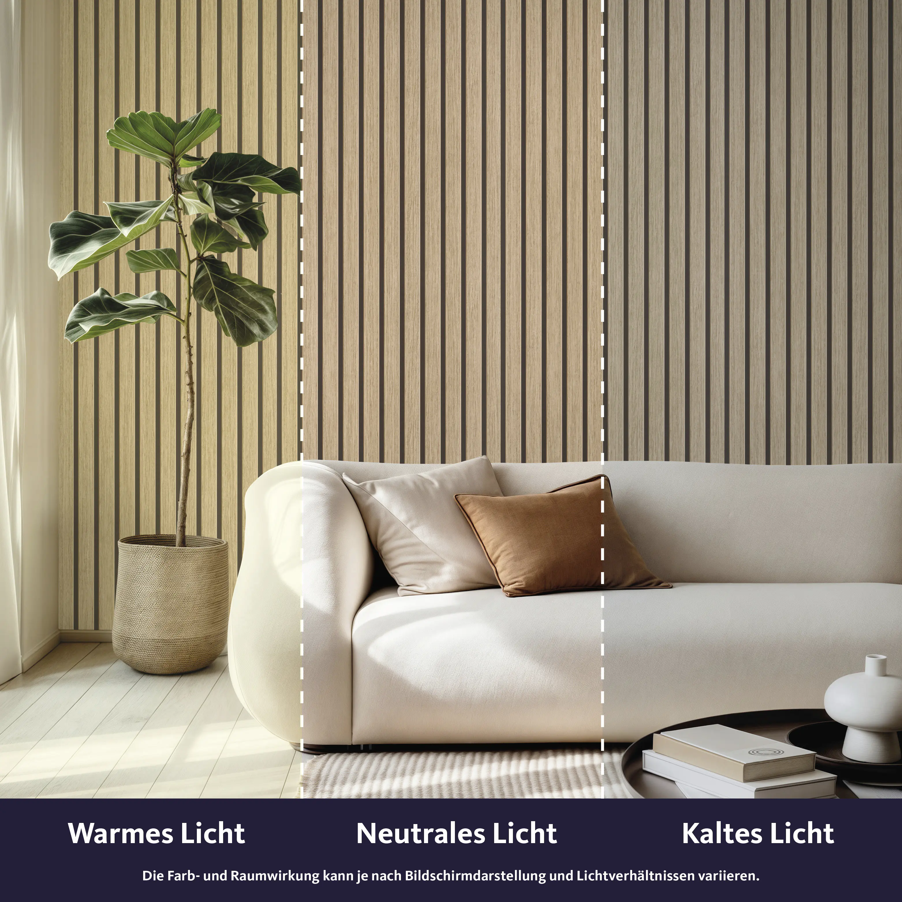Tesa x Rasch selbstklebende Tapete Akustikpaneele Optik braun beige 6 x 0,53 m