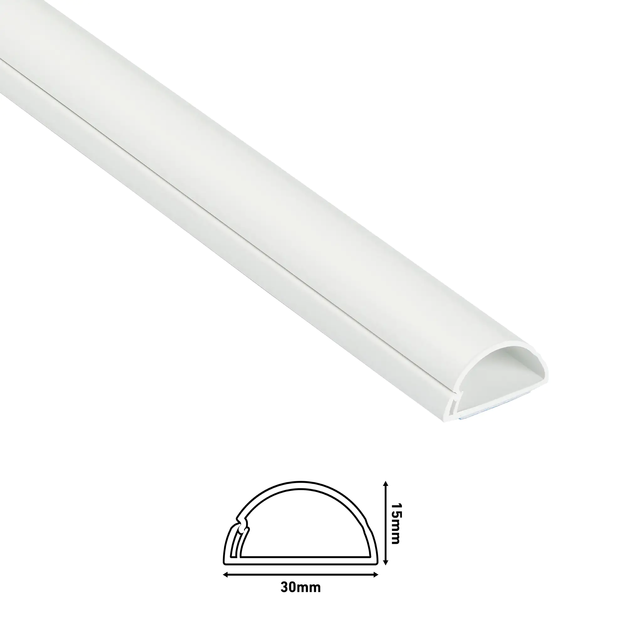 D-Line Design Kabelkanal 30x15mm weiß 2 m, selbsklebend