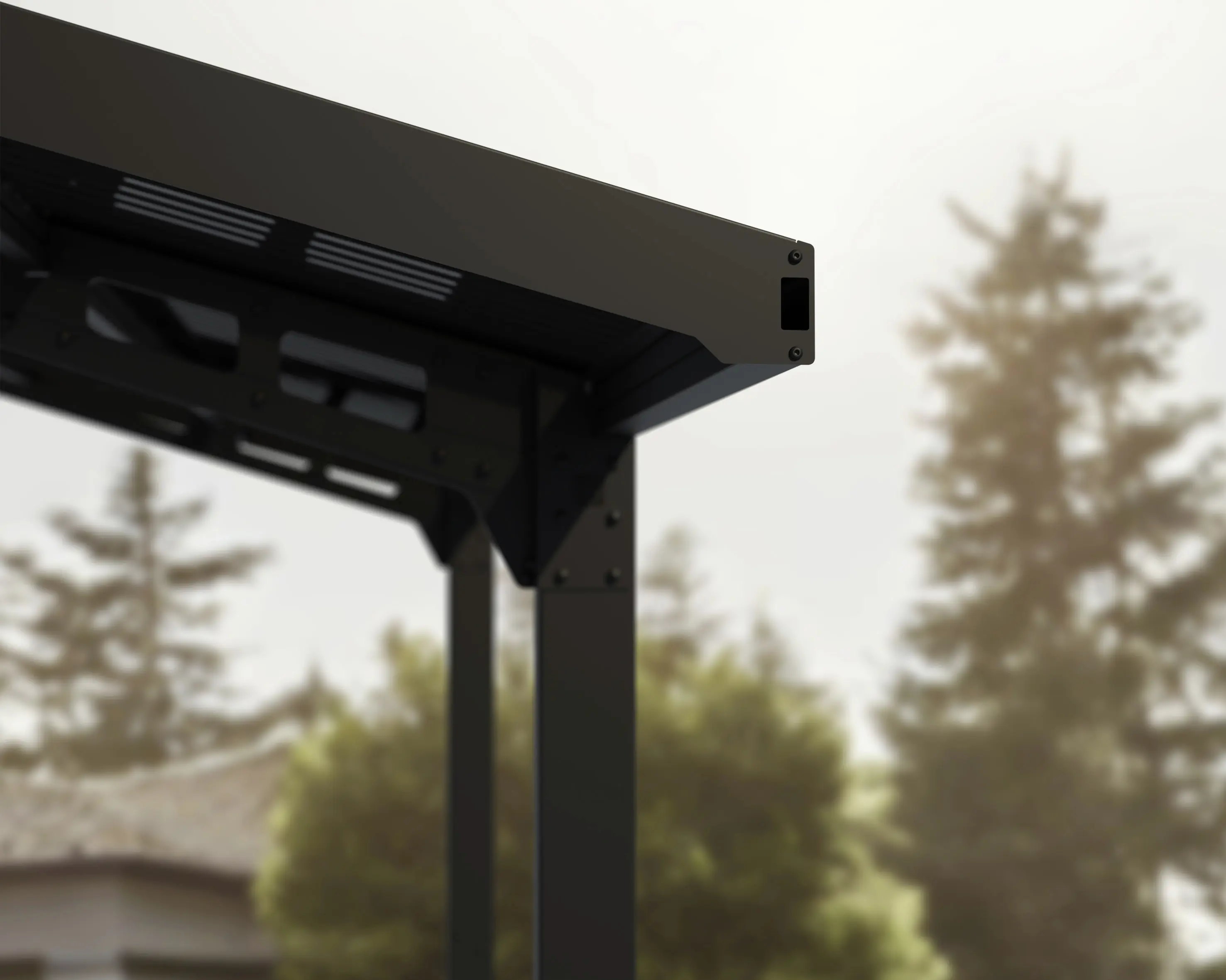 Canopia Carport Sydney Wings  Schwarz Alu 572 x 586 cm