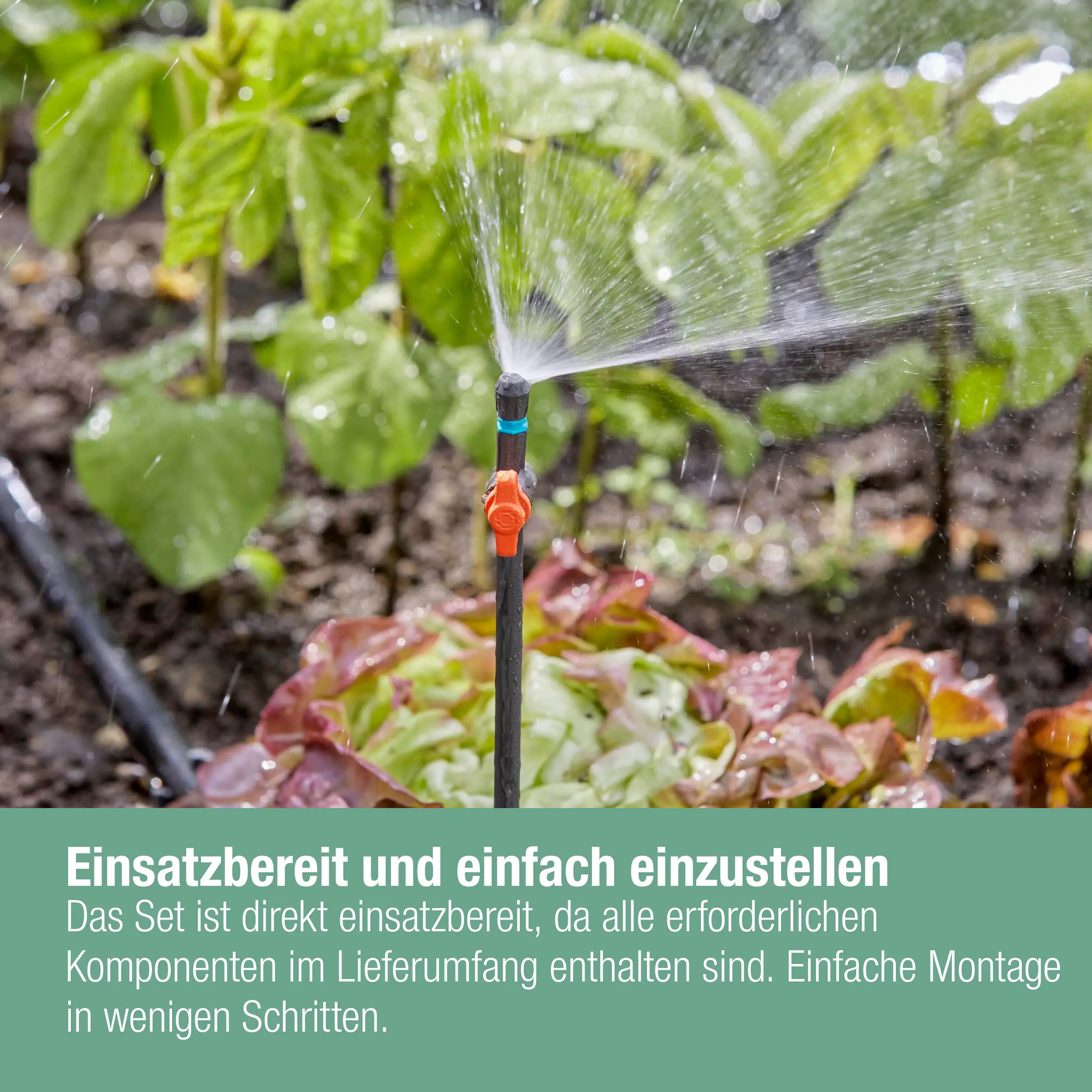Gardena Bewässerungsset für Gemüse/Blumenbeet bis zu 60 m²