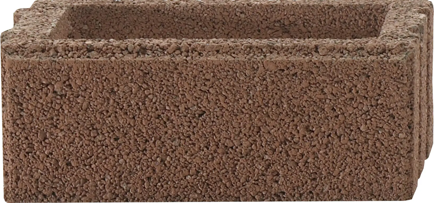 Kann Mauerstein Garten 50 x 25 x 20 cm braun
