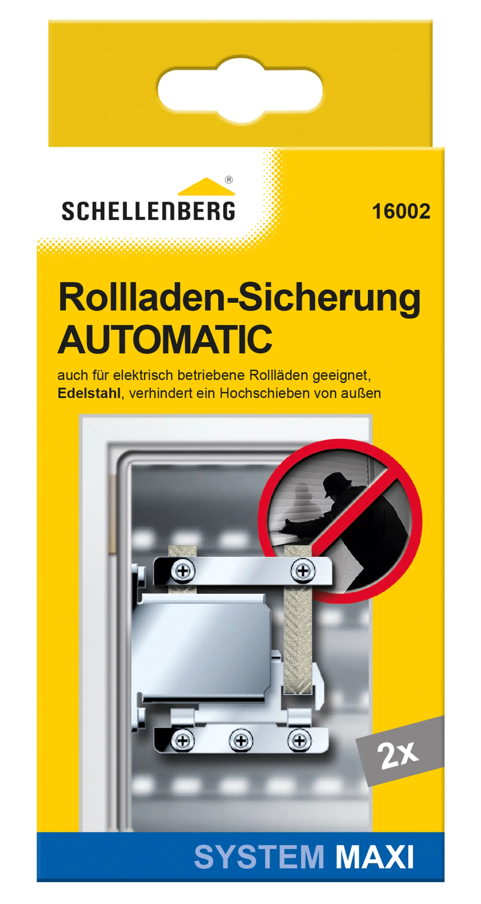 Schellenberg Rollladen-Hochschiebesicherung silber