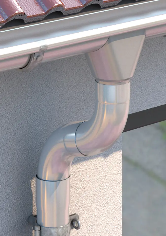 Sarei Fallrohrbogen DN 60/72° Alu-anthrazit