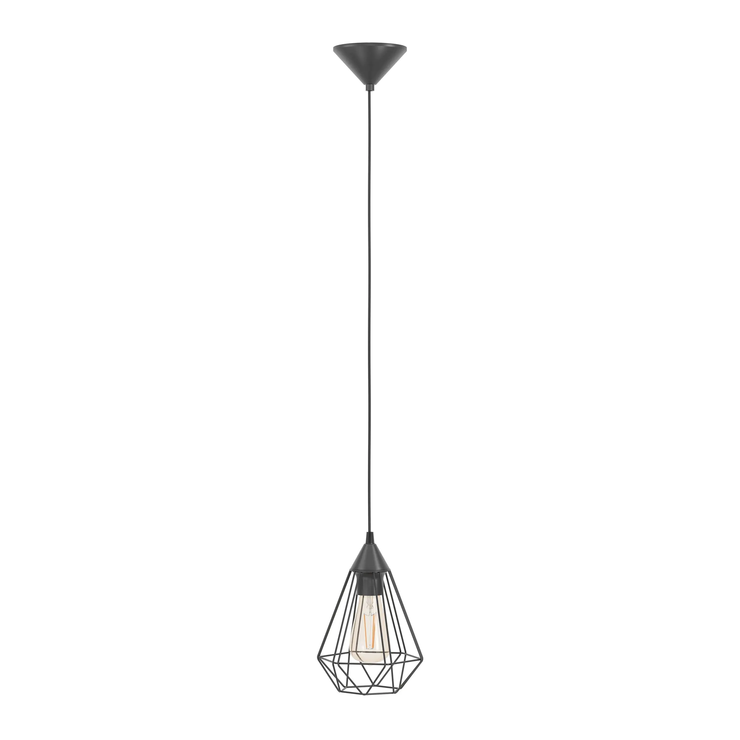 Eglo Pendelleuchte Tarbes schwarz Ø 17,5 cm E27