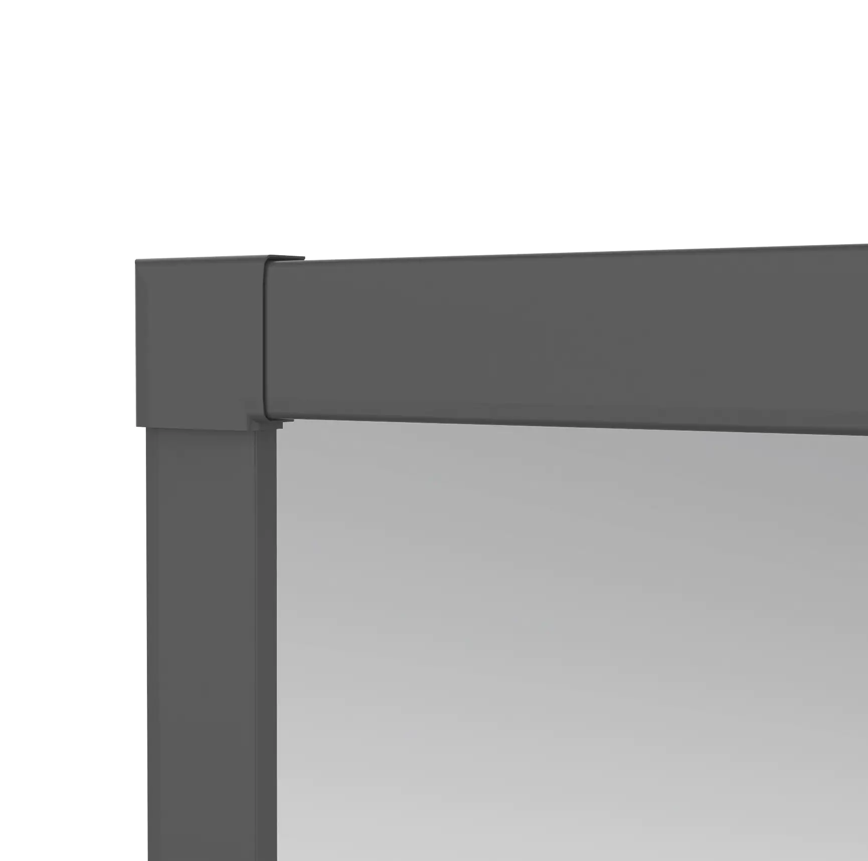 Windhager IS Plus Teleskoptür 100 x 210cm schwarz/anthrazit