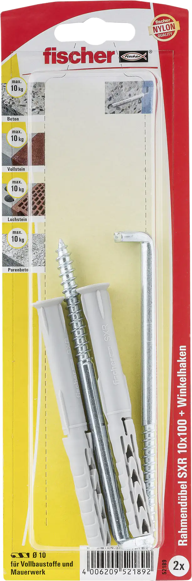 Fischer Langschaftdübel SXR 10.0 x 100 mm - 2 Stück