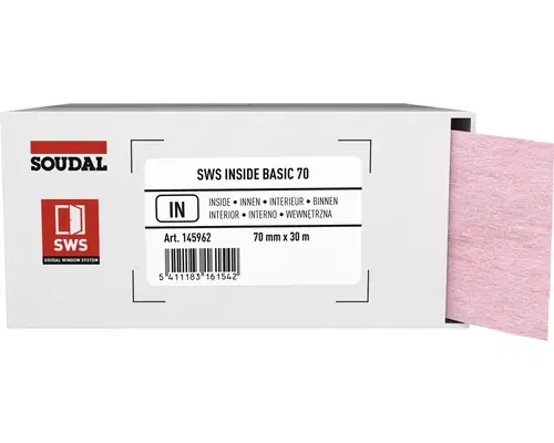 Soudal Fensterdichtband SWS Inside Standard 30 m x 7 cm pink