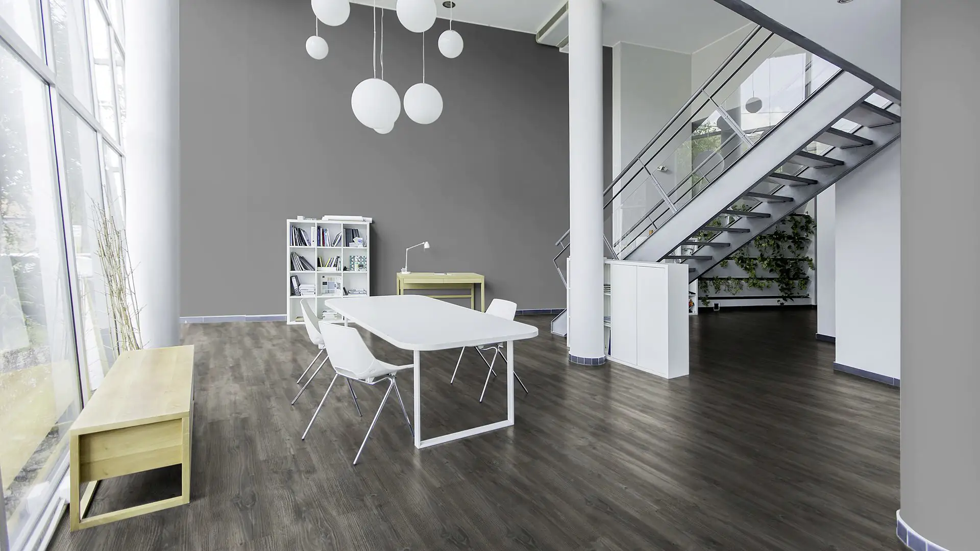 Classen Laminat 7 mm 4V 128,6 x 19,4 cm 7 mm Kiefer grau
