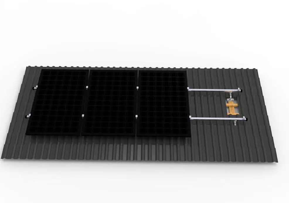 Sunlit Ziegeldach-Halterung für 4 Solarmodule 