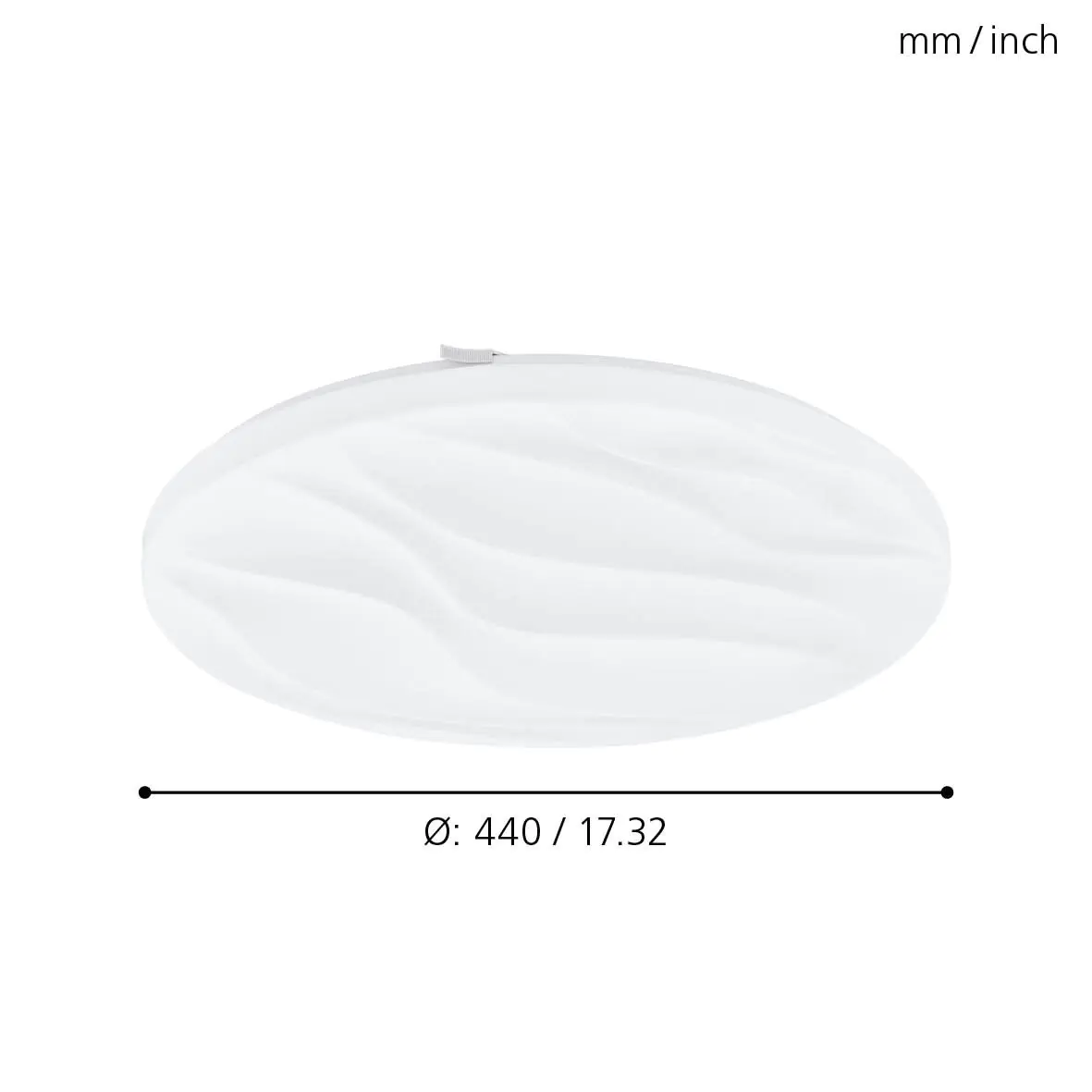 Eglo LED Deckenleuchte Benariba weiß Ø 44 cm
