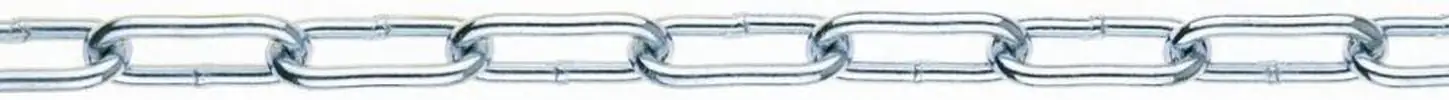 Conacord Rundstahl Kette 2 mm verzinkt Form C 22 x 3,5 mm