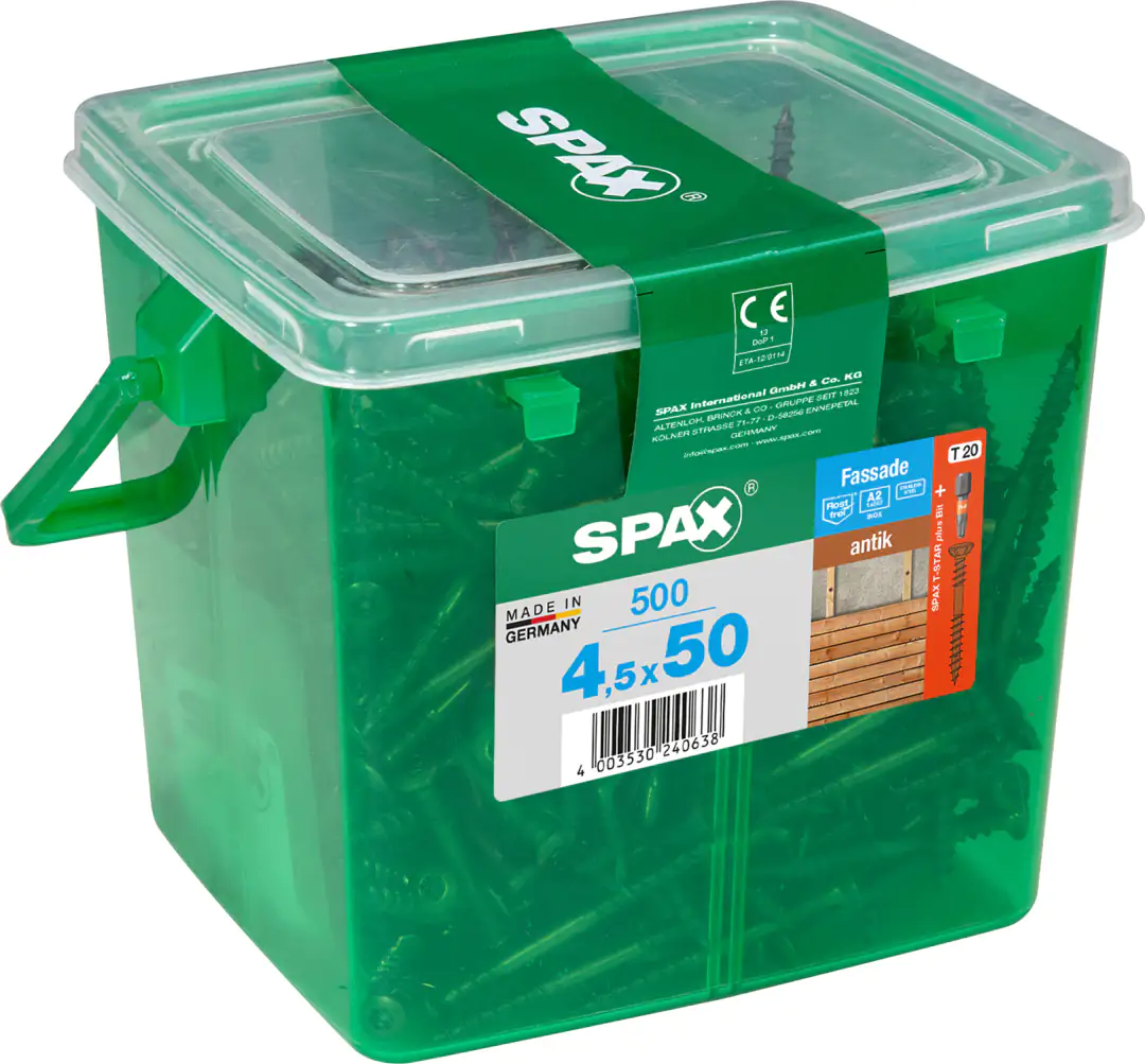 Spax Fassadenschrauben 4.5 x 50 mm TX 20 - 500 Stk.