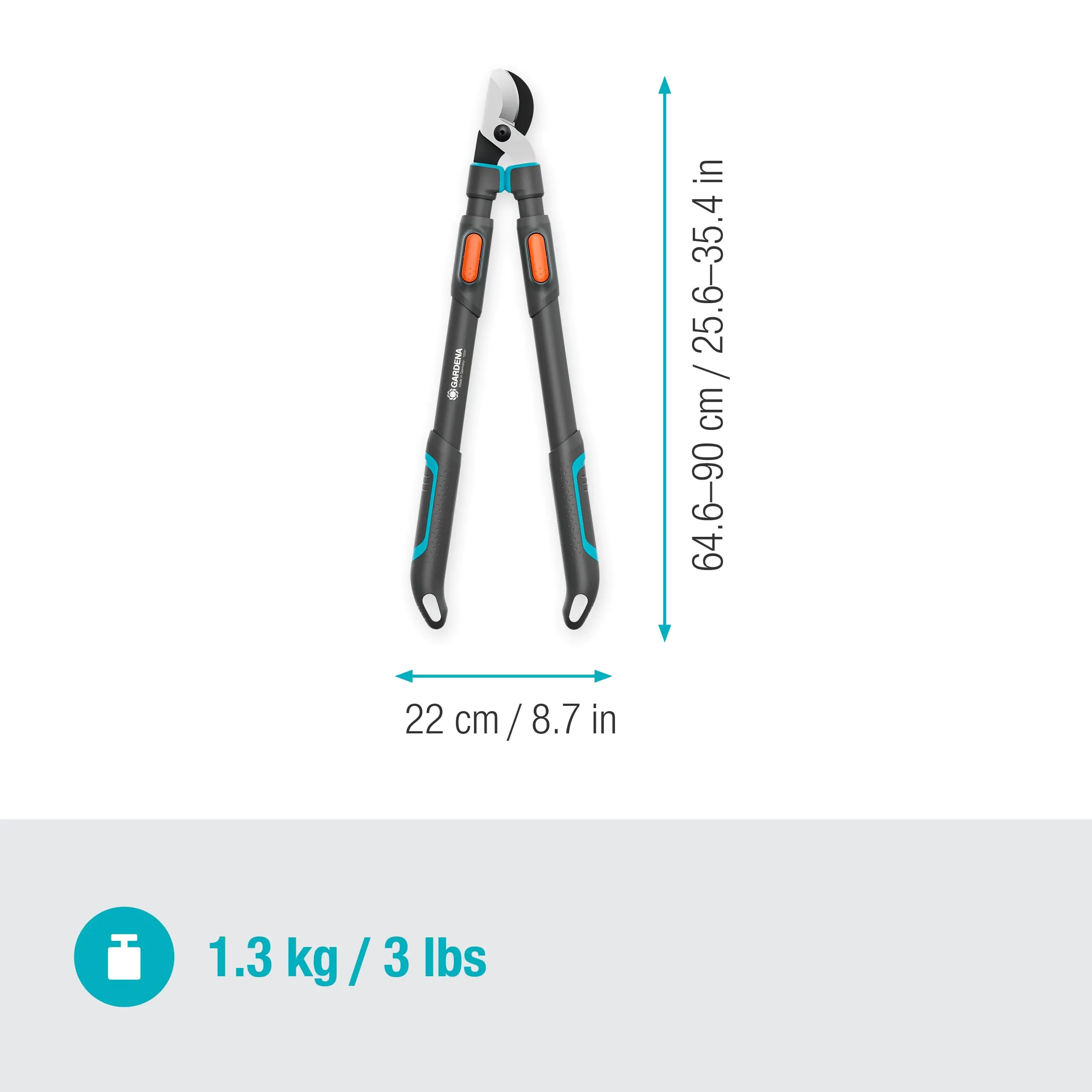 Gardena Teleskop-Astschere TeleCut Pro L für frisches Holz