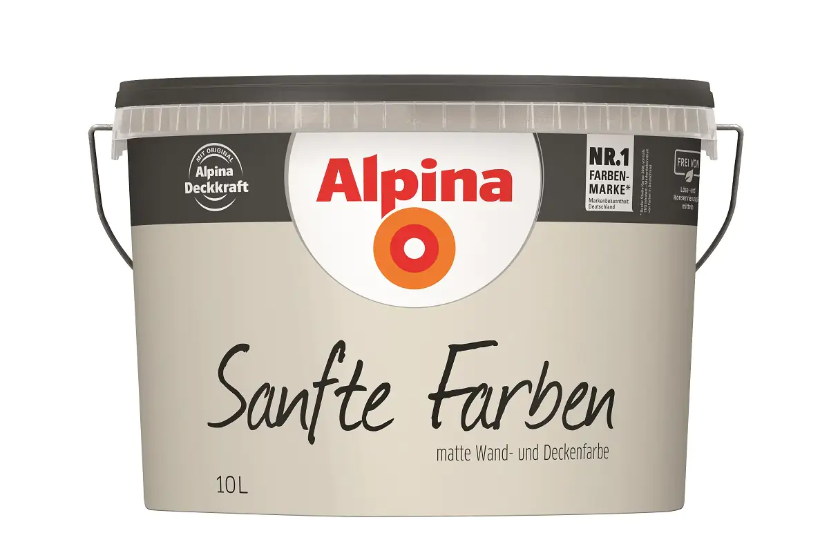 Alpina Sanfte Farben Wandfarbe 10 L kiesel