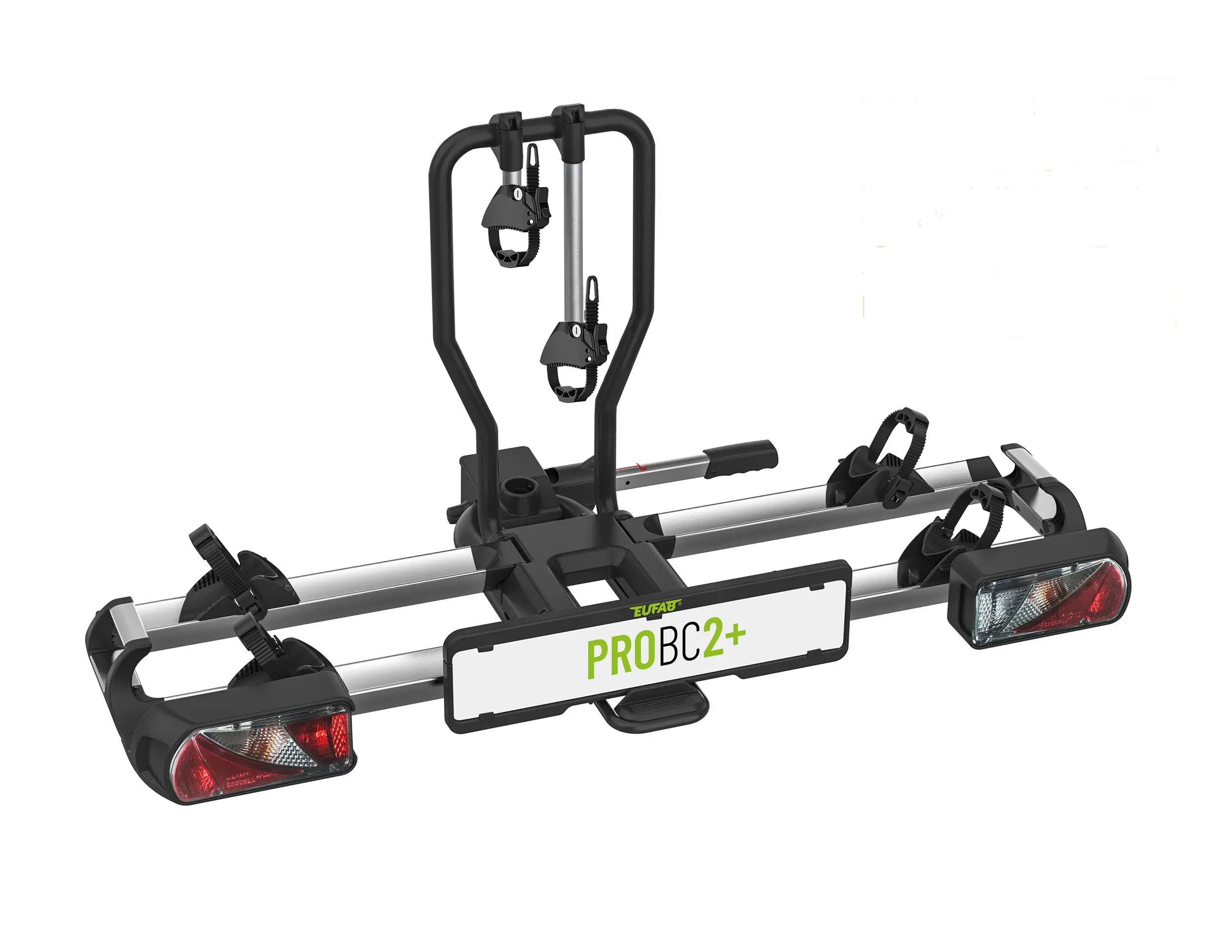 EUFAB Fahrradträger ProBC2+ für 2 Fahrräder und große Heckklappen komplett vormontiert