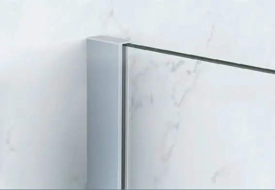 Primaster Dusch-Drehtür mit Fixteil Easy-6 100 cm Klarglas 