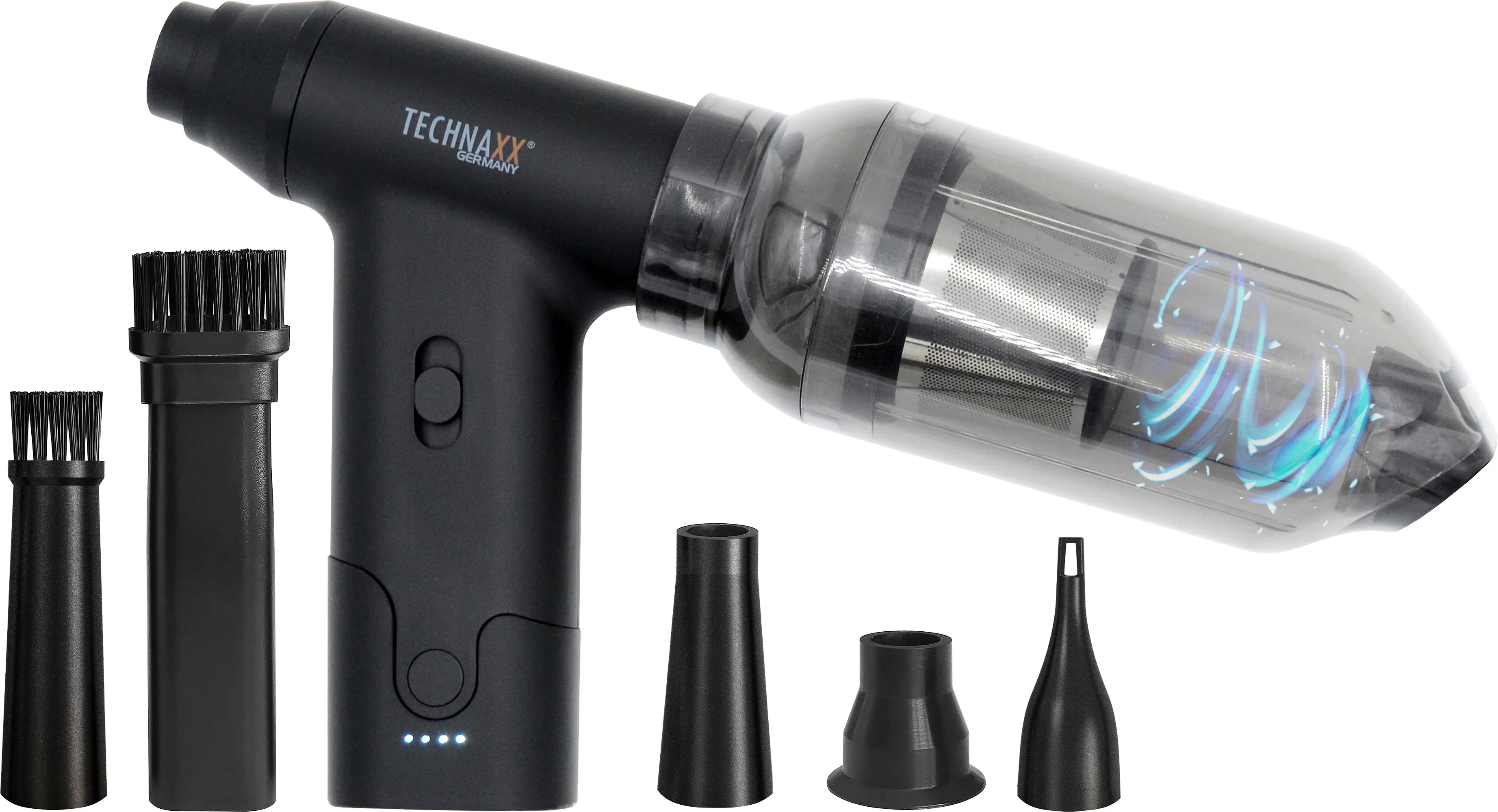 Technaxx Akku-Handstaubsauger TX-293 160 W mit Gebläsefunktion schwarz