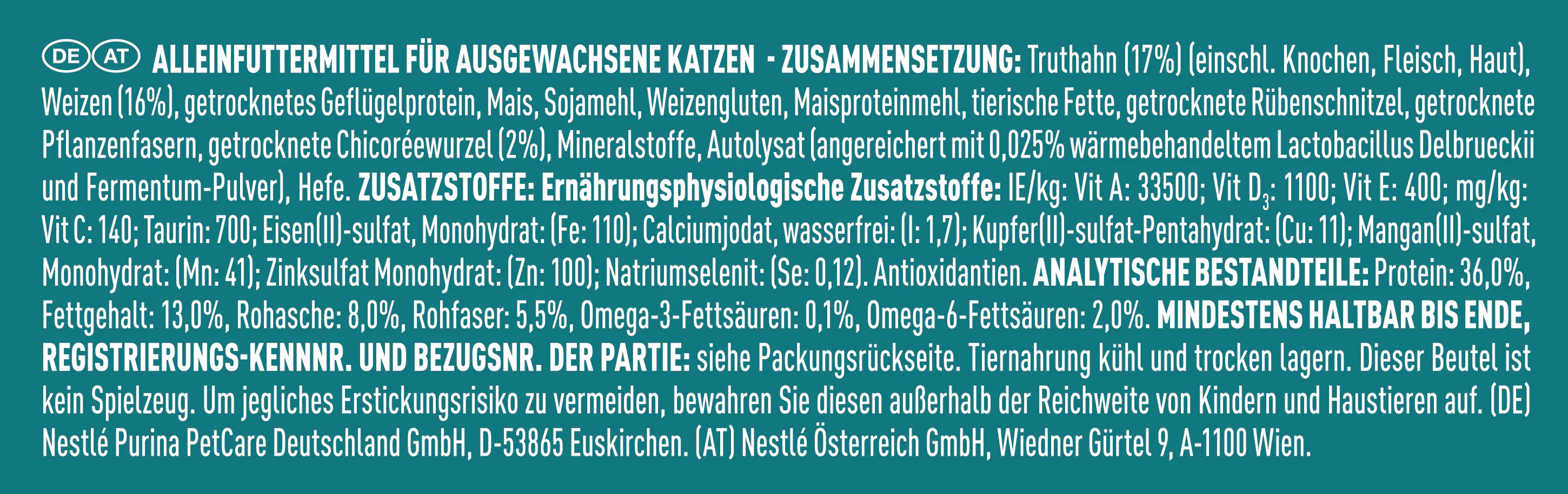 Purina One Katzenfutter Indoor Formula reich an Truthahn 2,8 kg