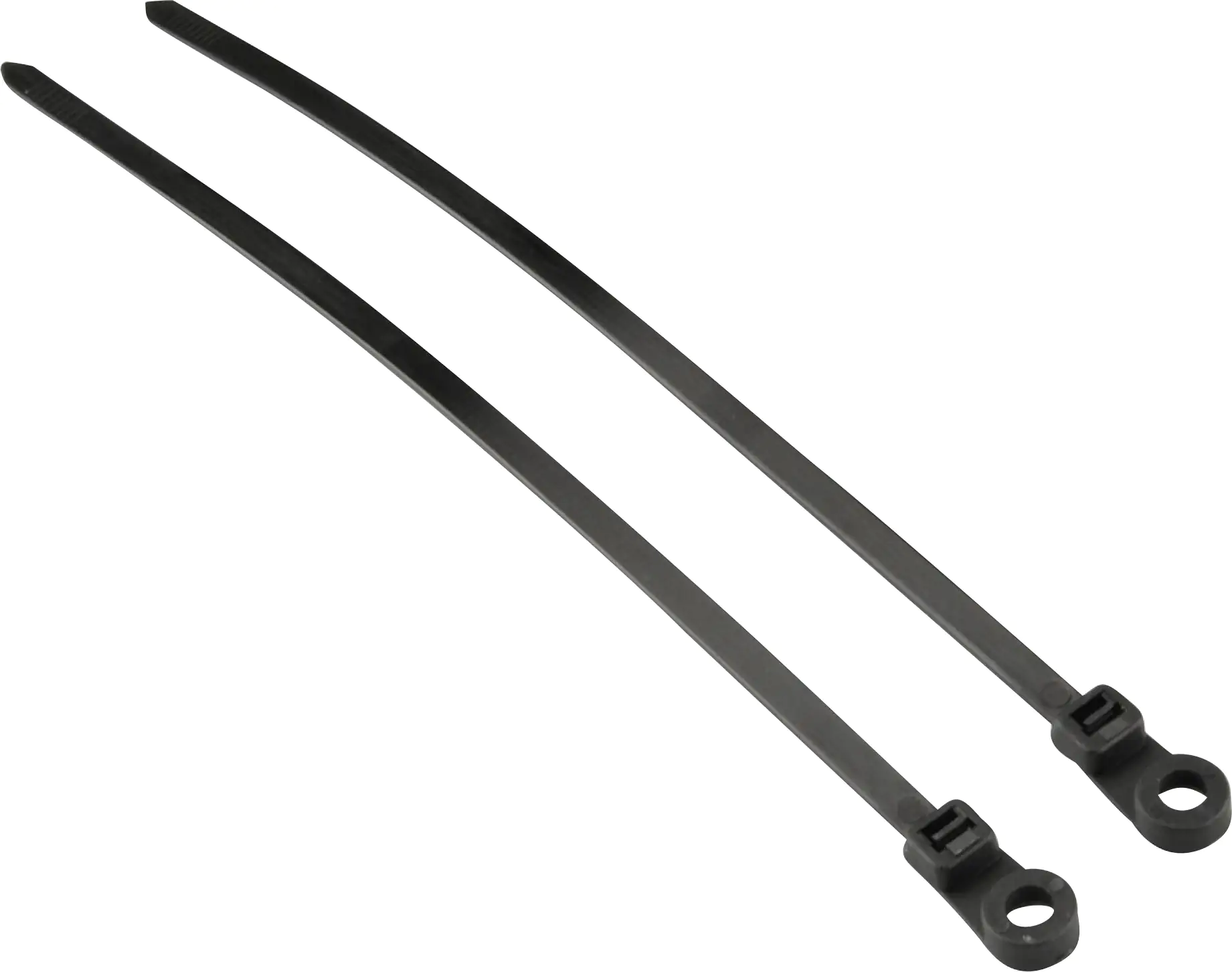 Kabelbinder 4,8 x 200 mm, anschraubbar, 20 Stück, schwarz