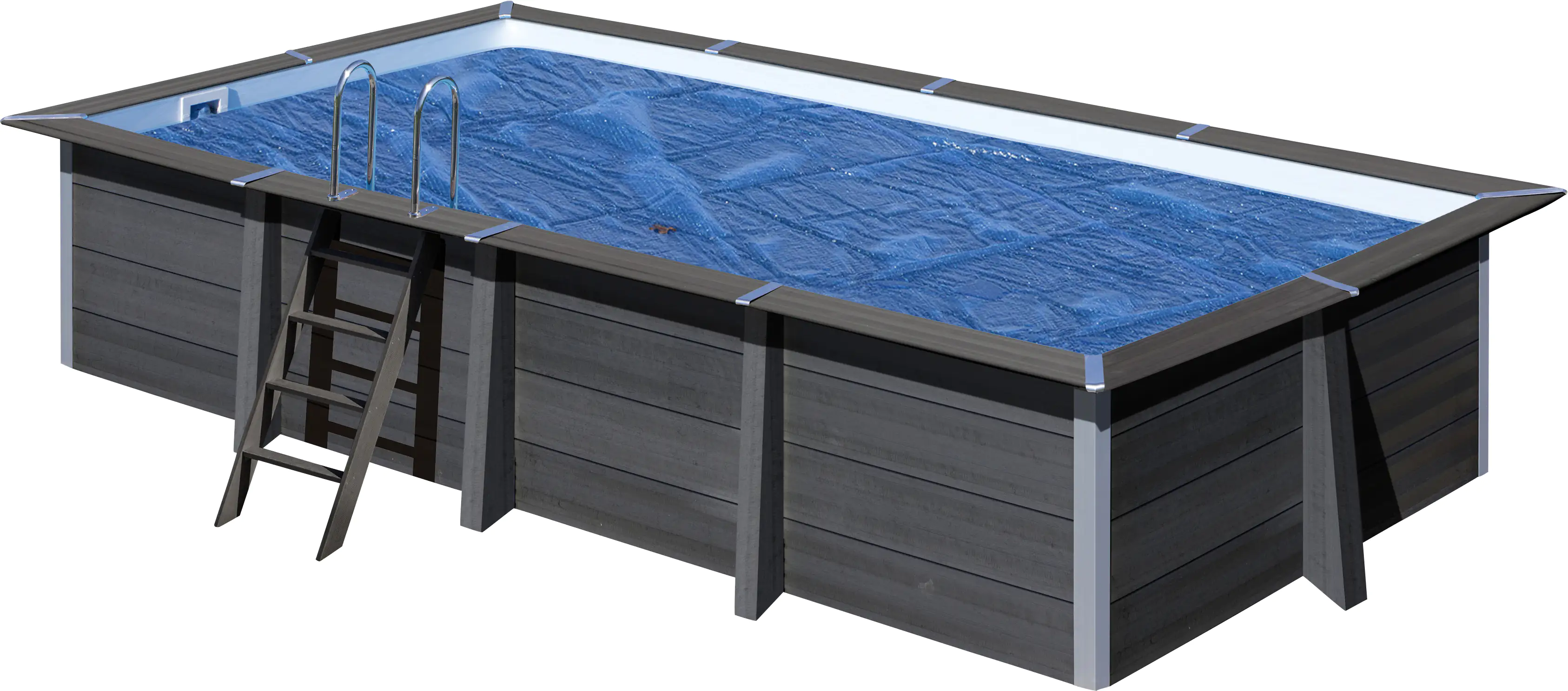 Gre Poolabdeckung eckig 3,26 x 1,86 m