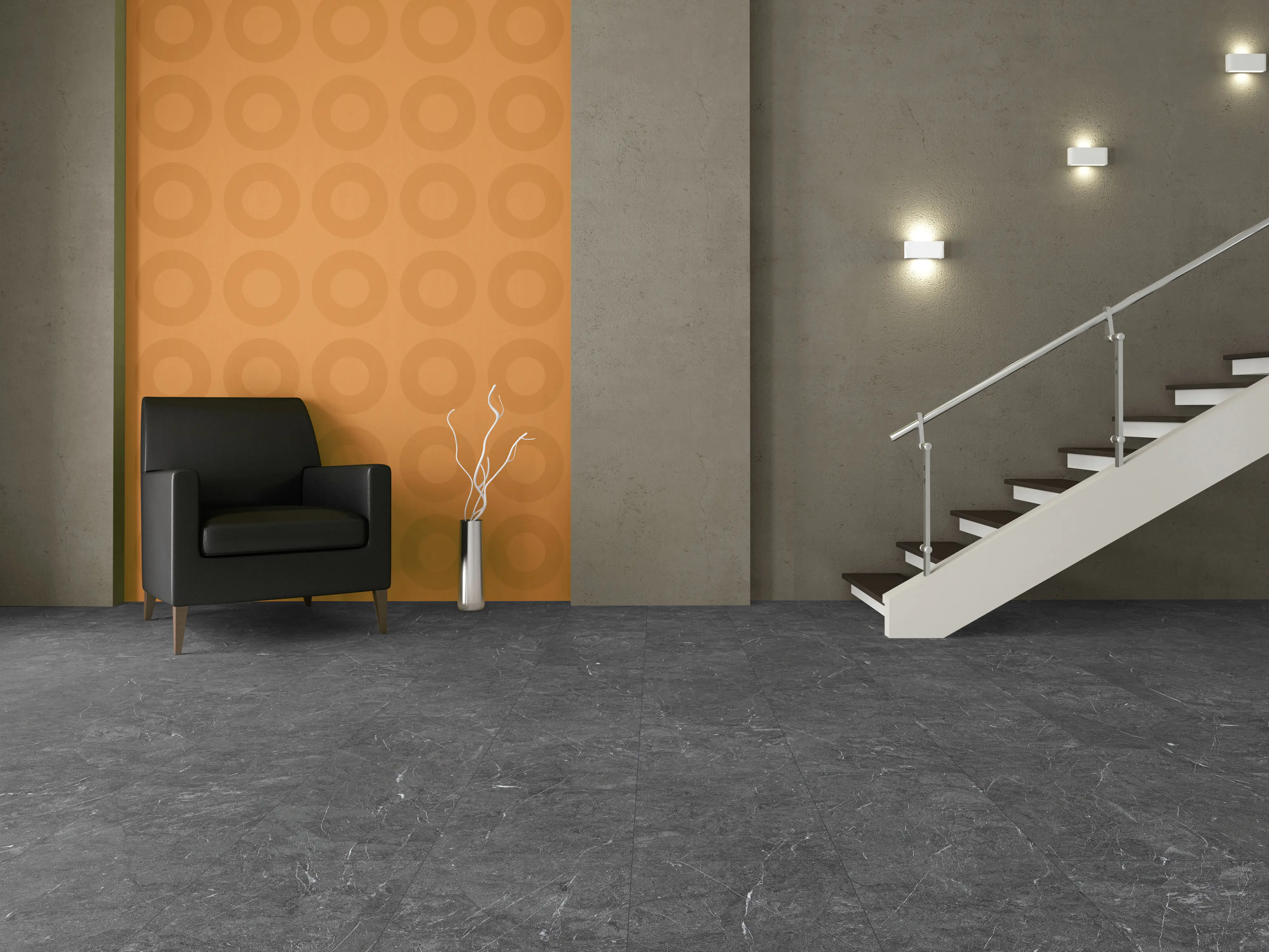 Classen Vinylboden Fliese Infinity dark 63,8 x 31 cm
