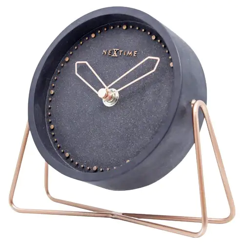 Nextime Tischuhr Cross Table 17,5 x 15,5 cm schwarz