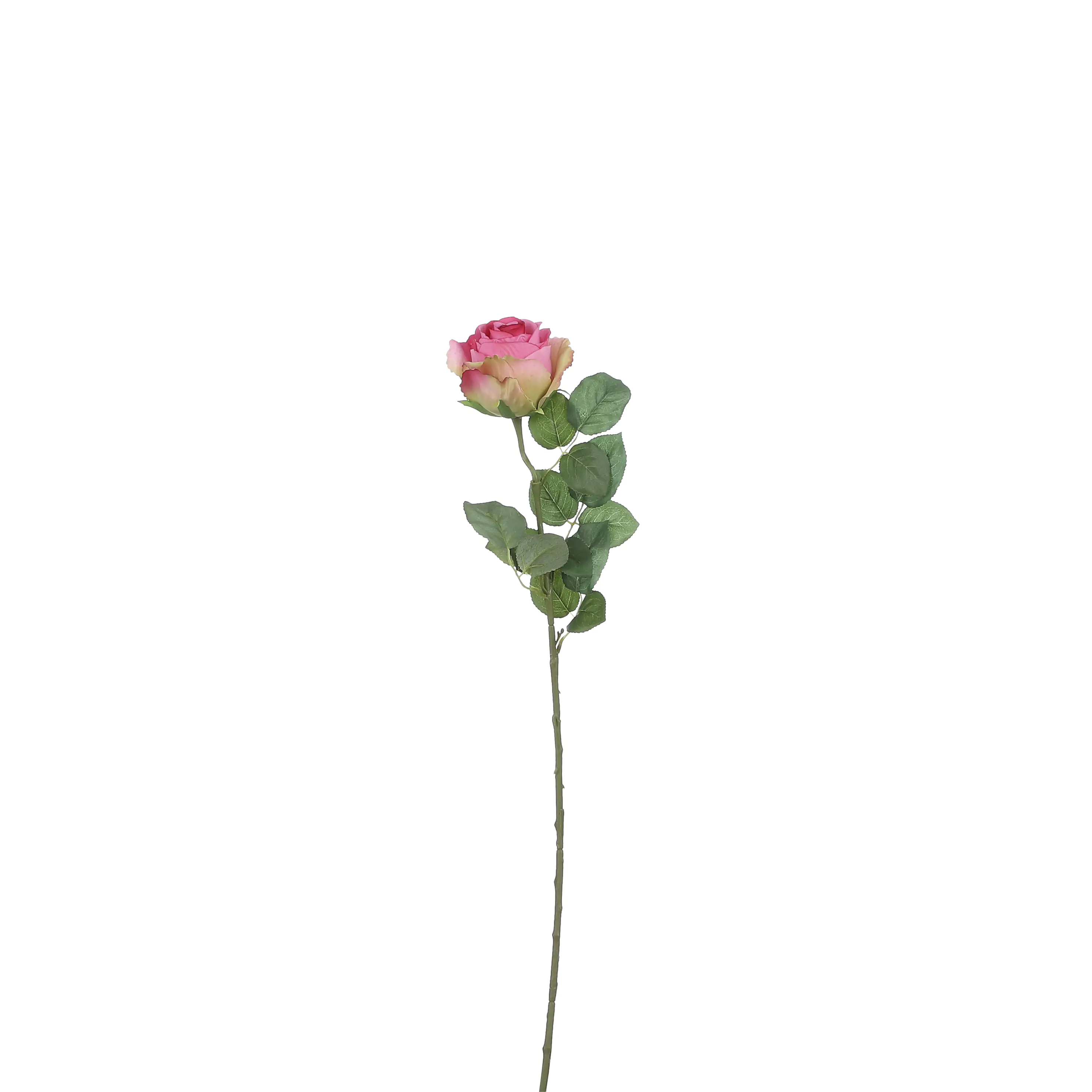 Mica künstliche Rose dunkelrosa 69 cm