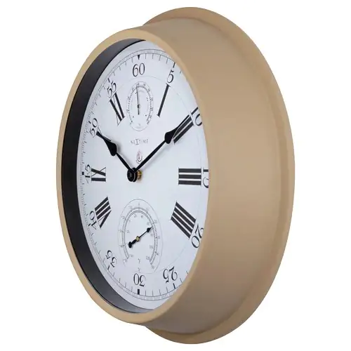Nextime Außenwanduhr Hyacinth Ø 40,5 cm
