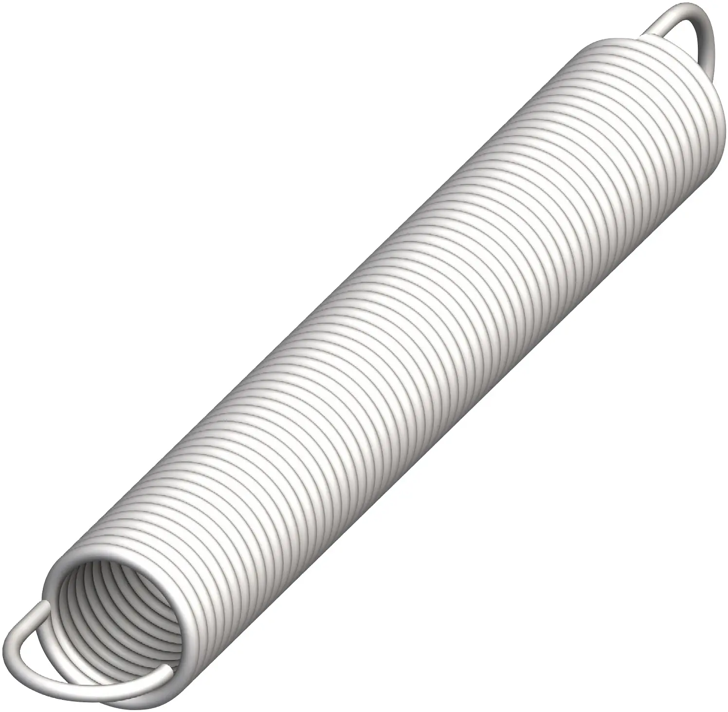 alfer Zugfeder M12, M 12, Maß B: 15.5 mm Stahl roh natur