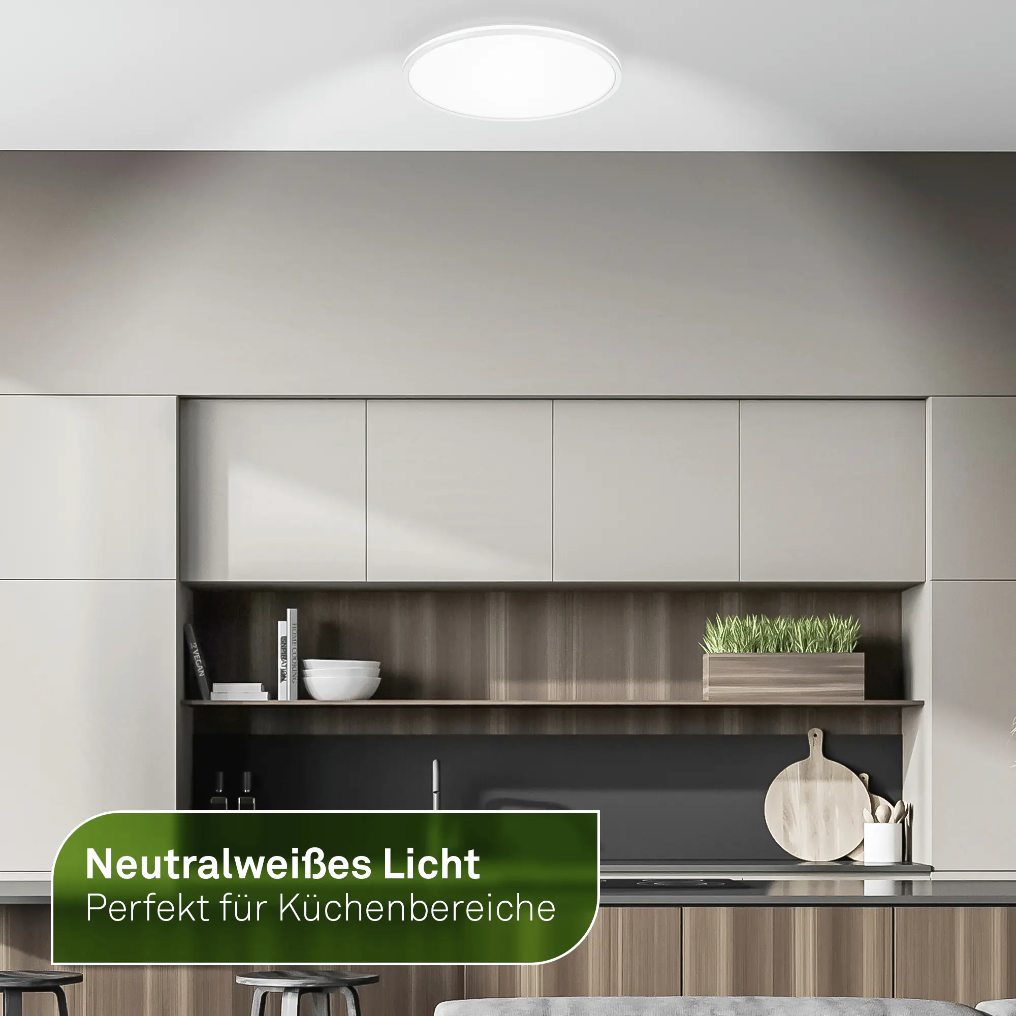 Briloner LED-Deckenleuchte Lana Ø 33 cm weiß neutralweiß