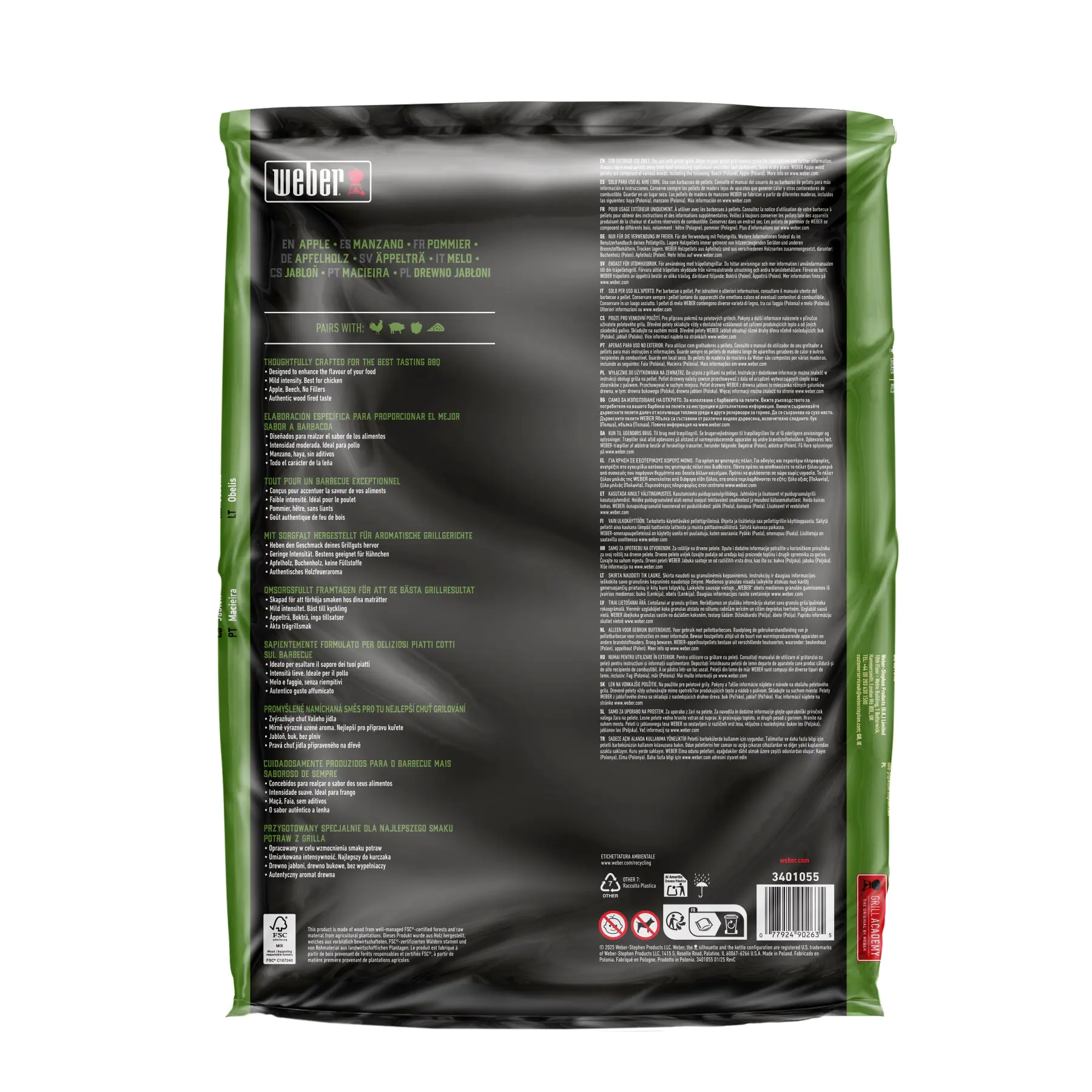 Weber Grill-Holzpellets SmokeFire Apfelholz 8 kg