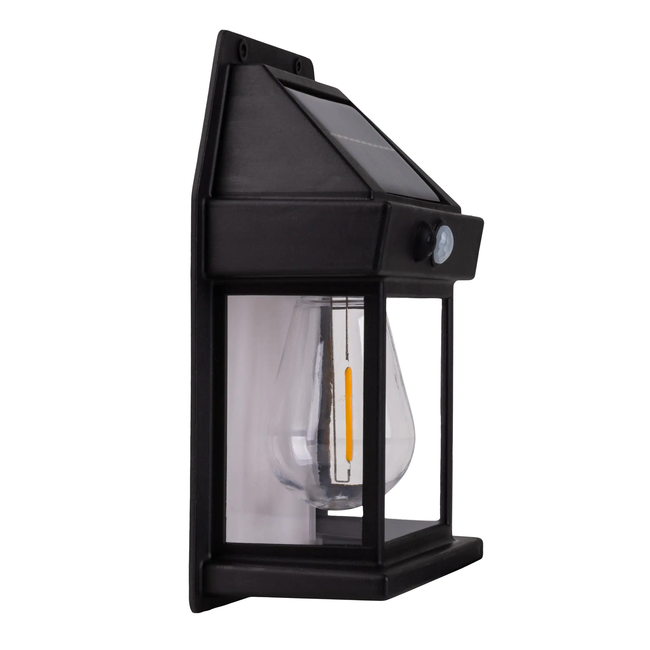 Light & More LED Solar-Wandleuchte Mira schwarz 17 x 12 cm warmweiß 2 Stück